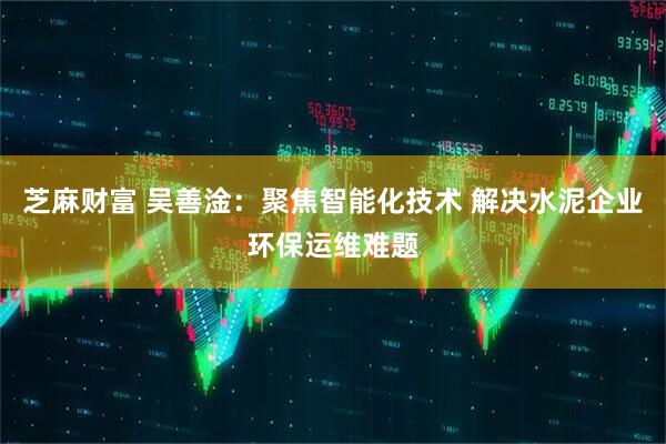 芝麻财富 吴善淦：聚焦智能化技术 解决水泥企业环保运维难题