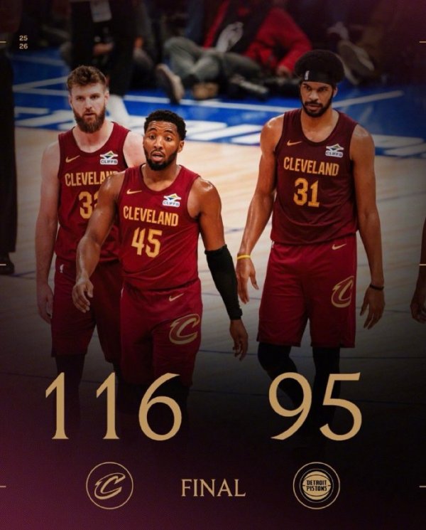 鸿泰利创 活塞最高仅12分！米切尔35分，阿伦20+7，骑士21分大胜豪取3连胜